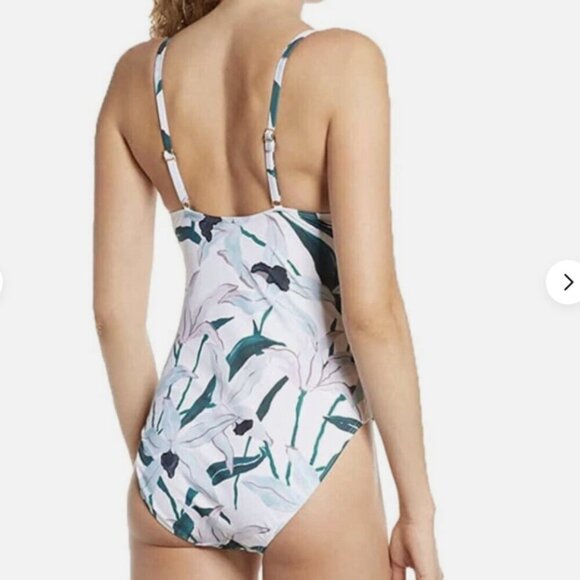 Tory Burch Front Knot One-Piece floral palma – Size Medium NWT - Picture 6 of 7